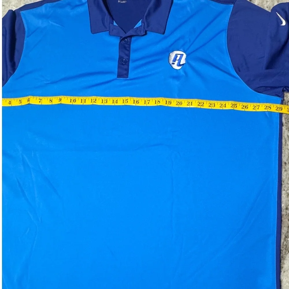 Nike Golf Polo Mens 3XL Arlington Ducks Unlimited Embroidered Blue‎ Dri-FIT